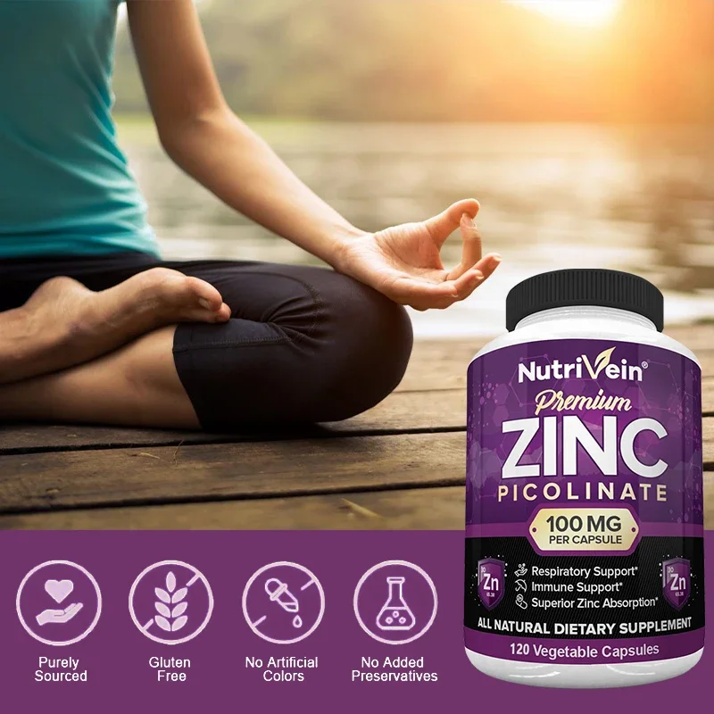 Premium Zinc Picolinate 100mg  - Nutrition Zinc recension och pris