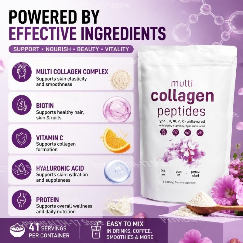 Multi Collagen Peptides Powder - Collagen Peptide Powder recension och pris
