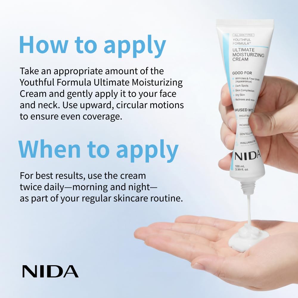 NIDA Moisturizing Cream+Sunscr - Collagen Peptide Powder recension och pris
