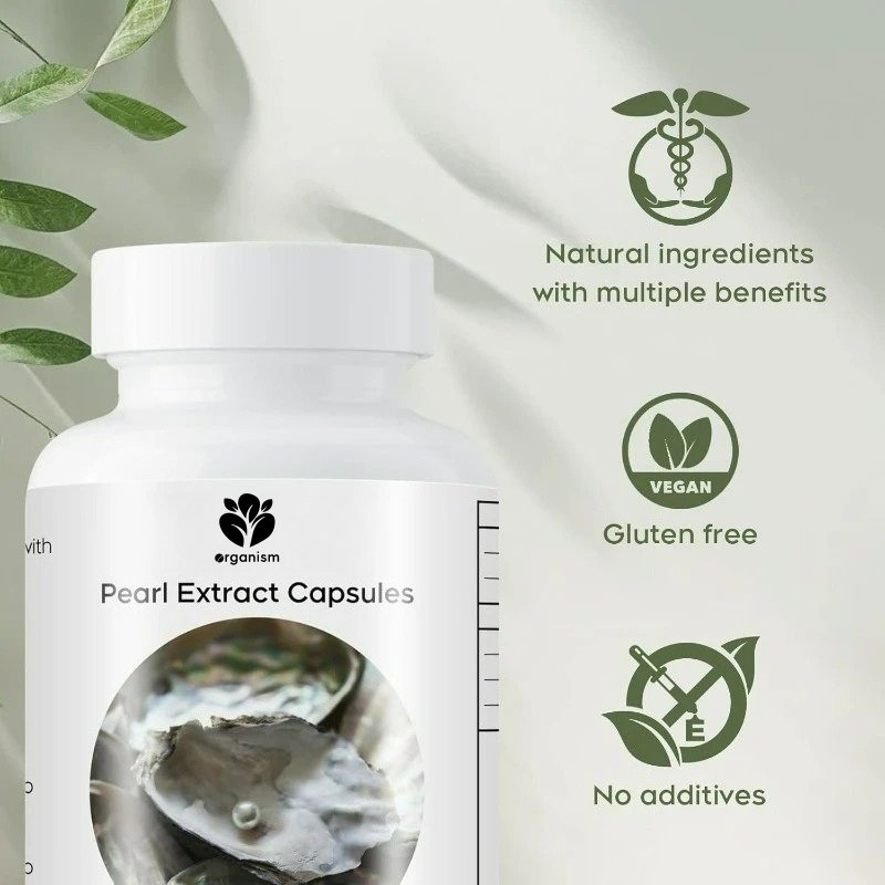 Organic Pearl Powder Capsules  - Collagen Peptide Powder recension och pris